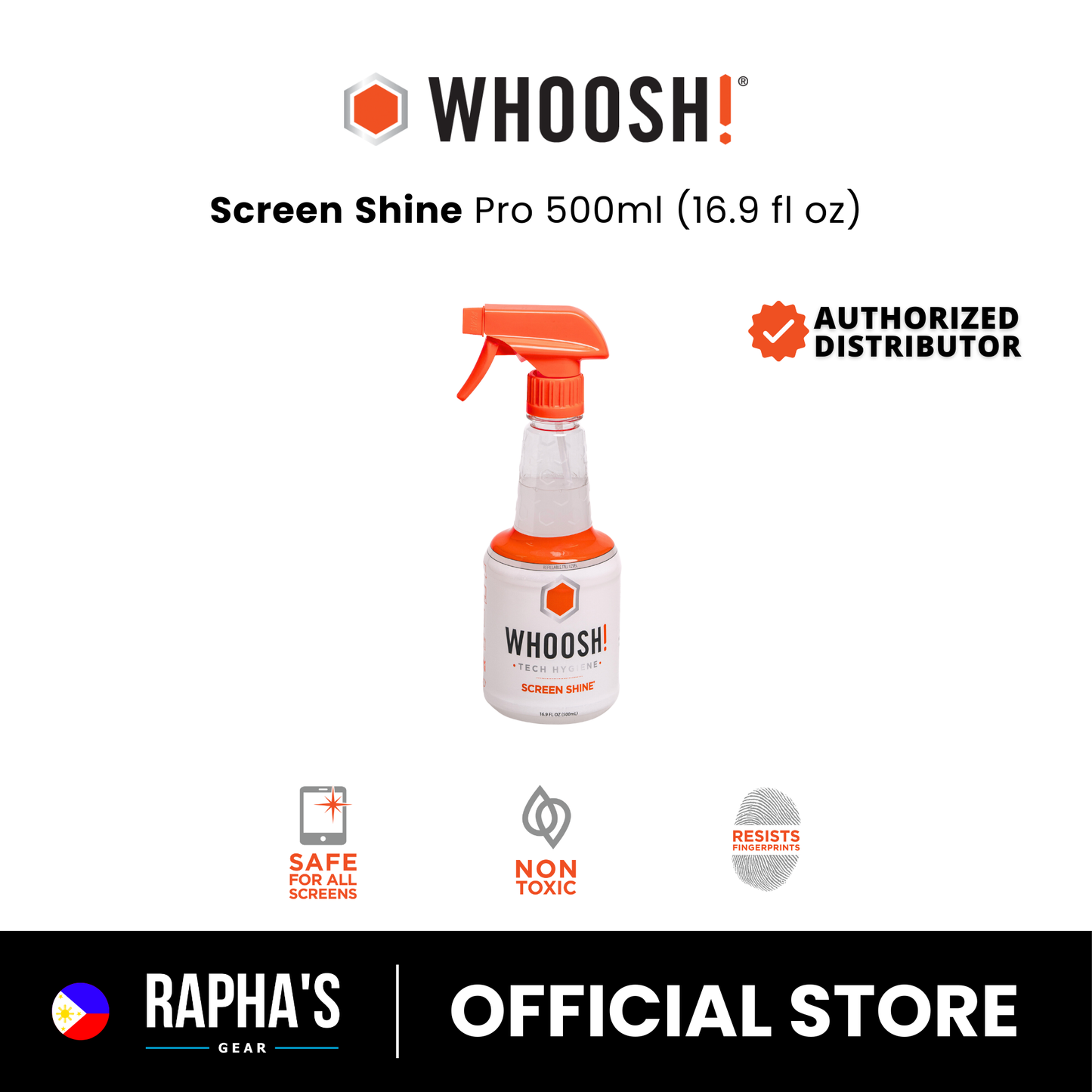 WHOOSH! Screen Shine Pro (16.9 oz / 500 ml)