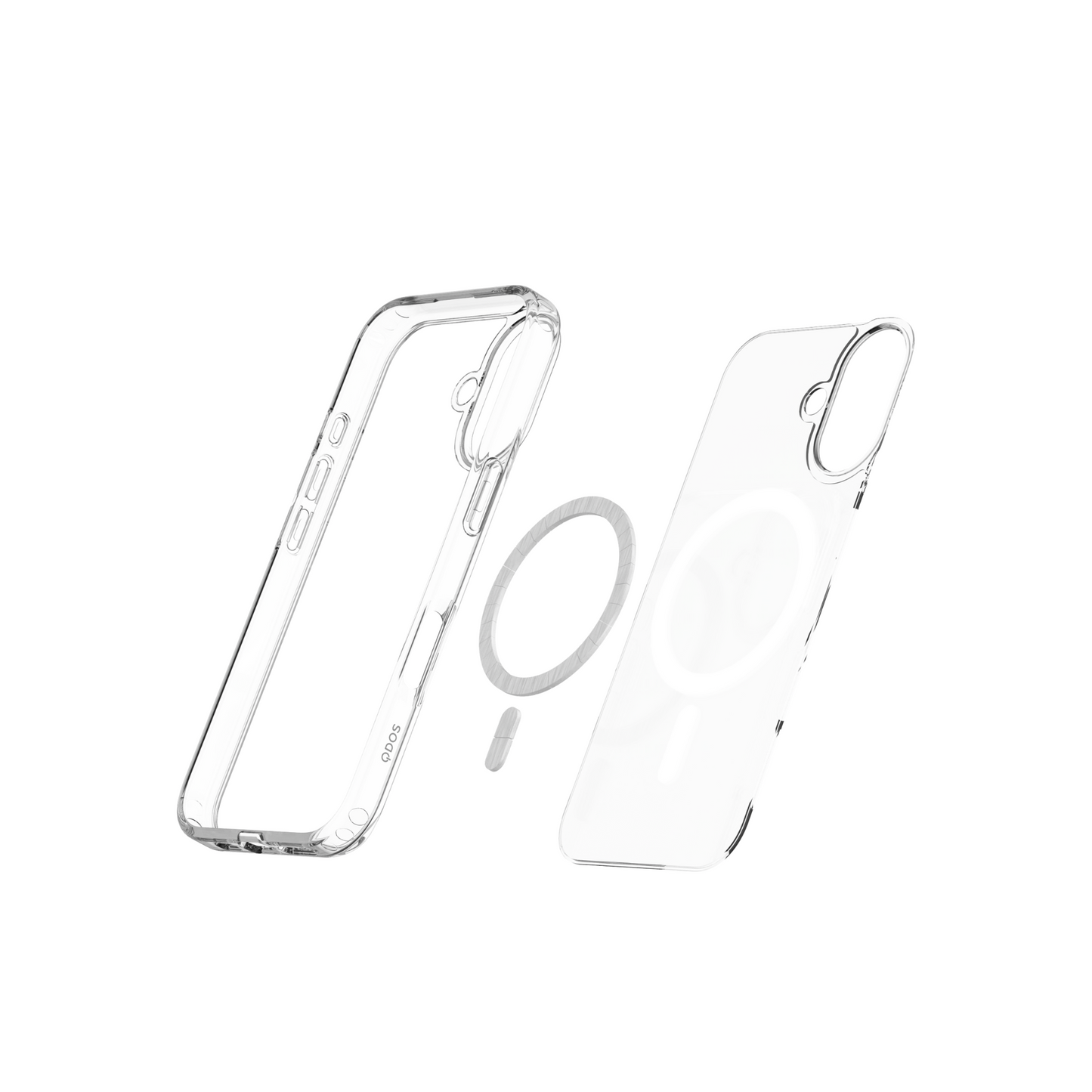 QDOS Hybrid Drop + Snap Magsafe Case for iPhone 16 - Clear