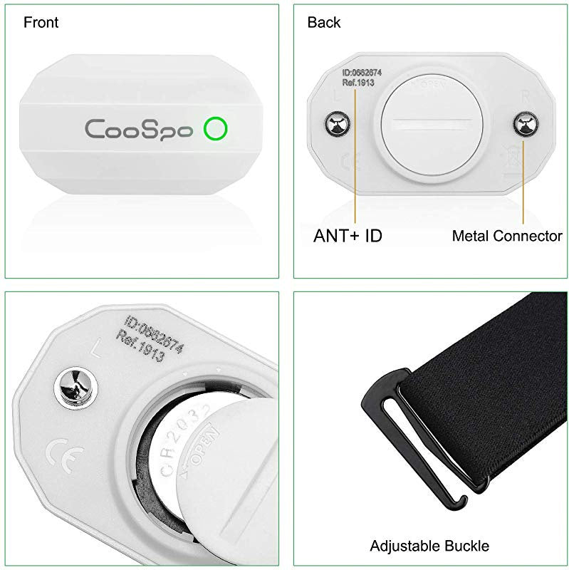 Coospo H808S Heart Rate Monitor (Black)