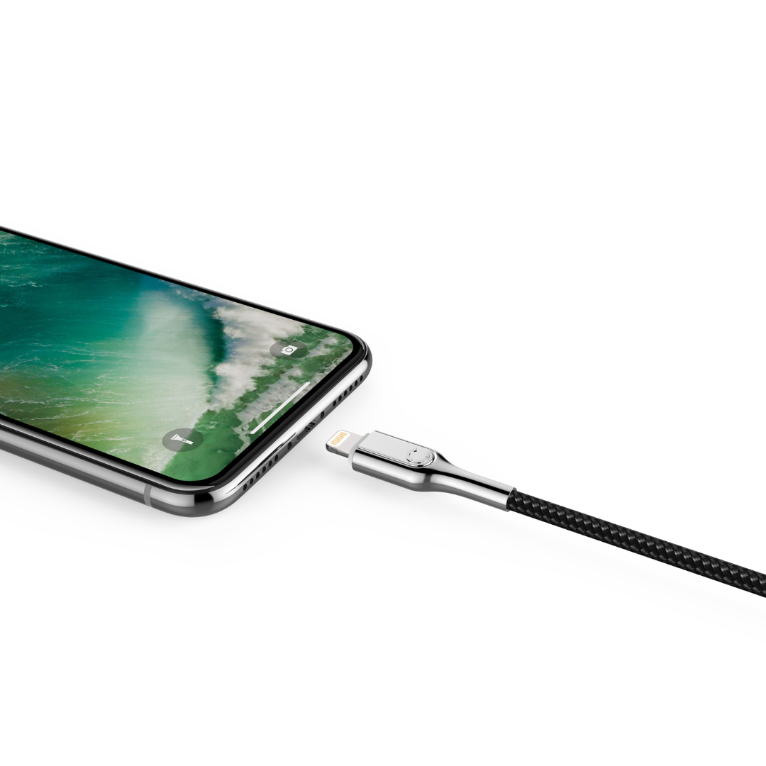 Cygnett Armoured Lightning to USB-C Cable 2M (Black)