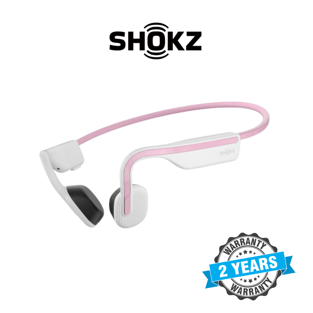 Shokz OpenMove Bone Conduction Wireless Bluetooth Headphones for Sports  with Cooling Wristband (Pink)