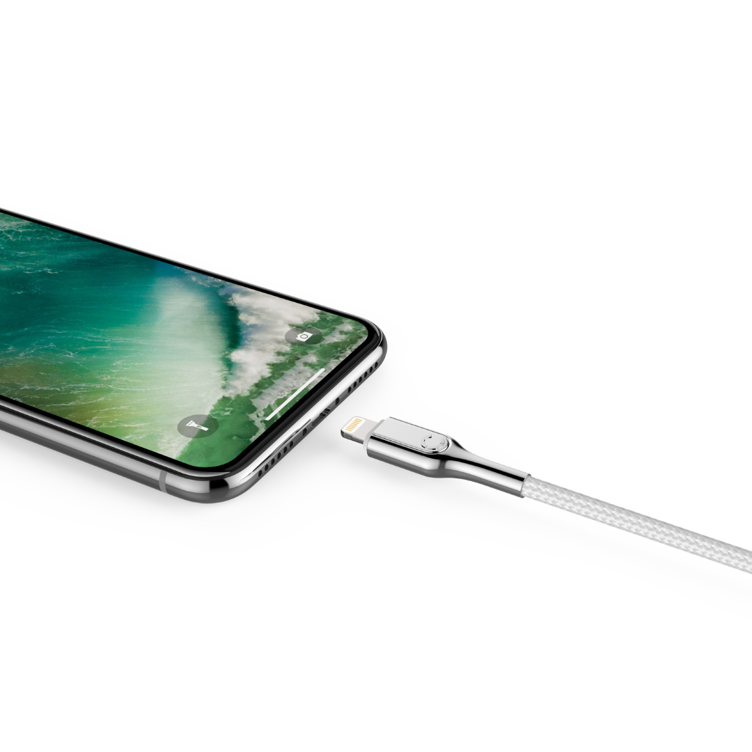 Cygnett Armoured Lightning to USB-C Cable 2M (White)