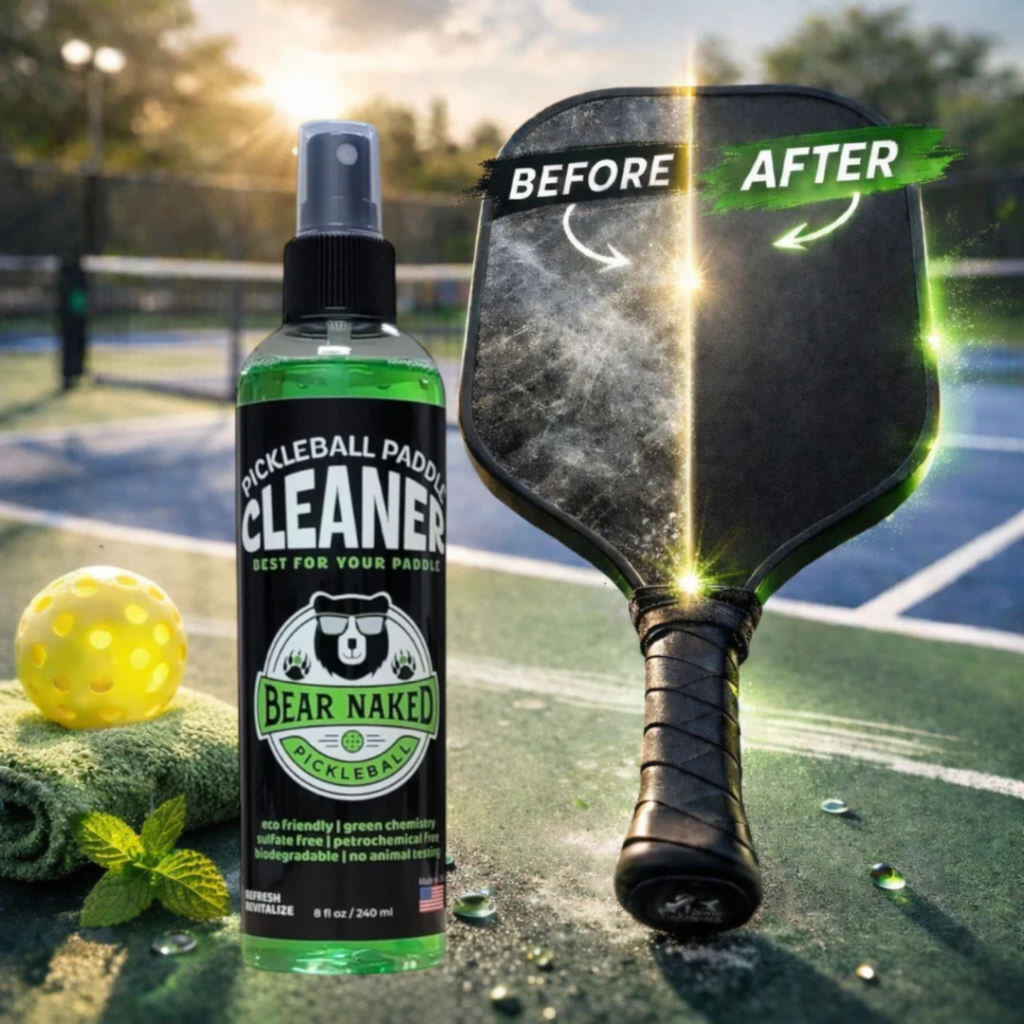 BEAR NAKED Pickleball Paddle Cleaner - 8oz