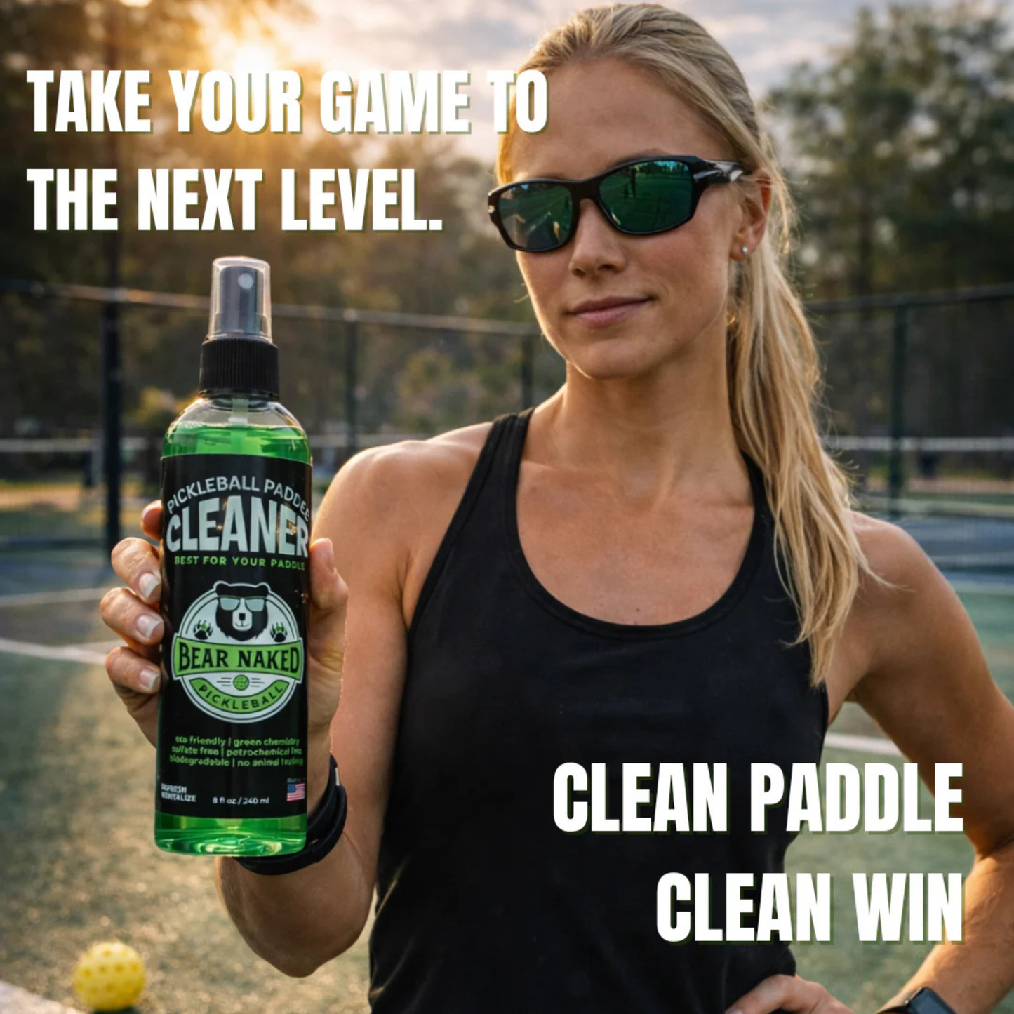 BEAR NAKED Pickleball Paddle Cleaner - 8oz