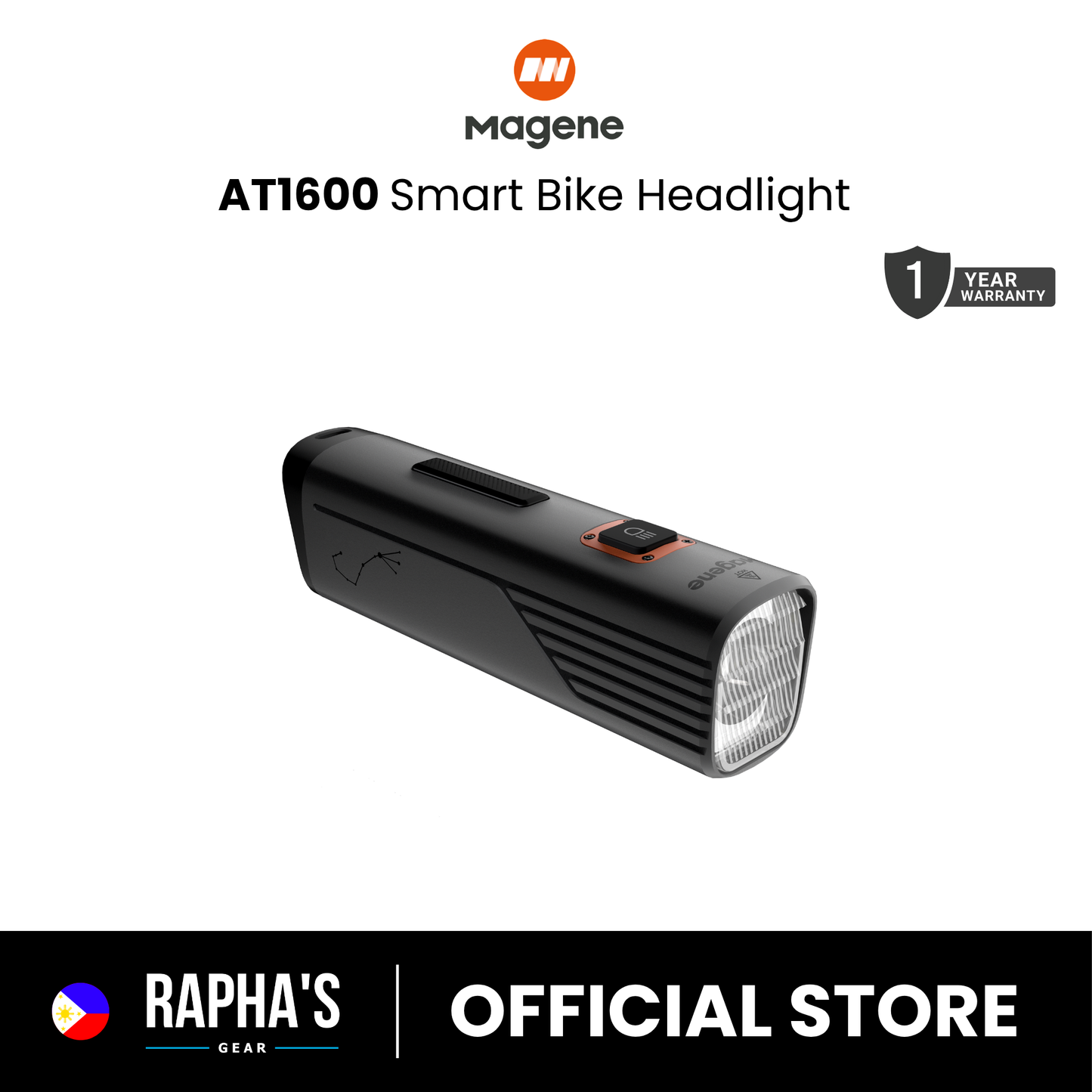 Magene AT1200/AT1600 Smart Bike Headlight