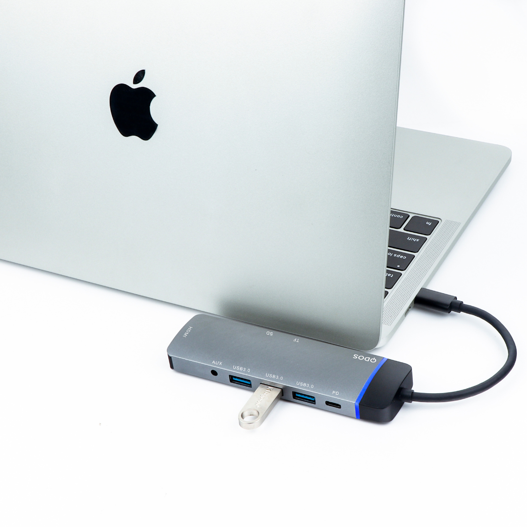 QDOS PowerLink Combi 8-in-1 USB-C Hub
