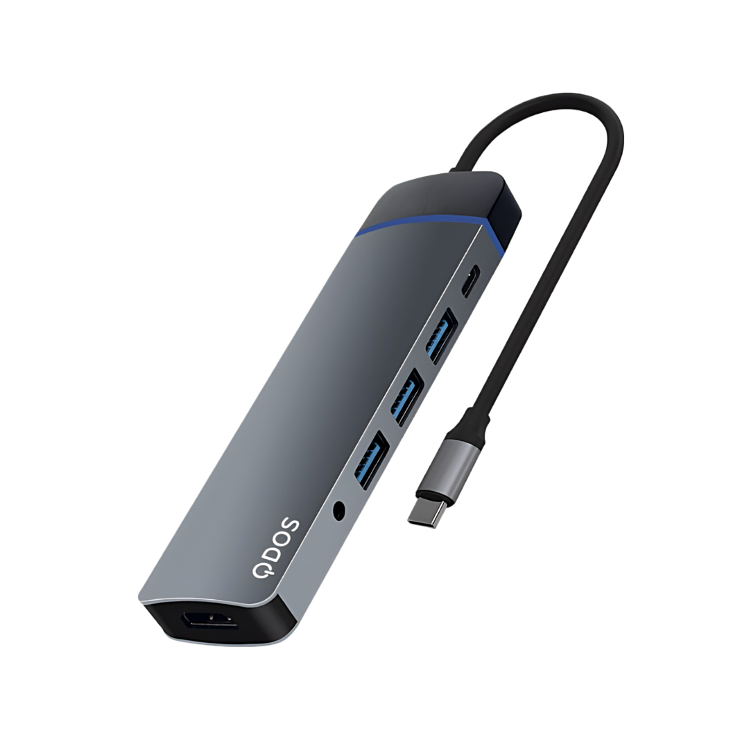 QDOS PowerLink Combi 8-in-1 USB-C Hub