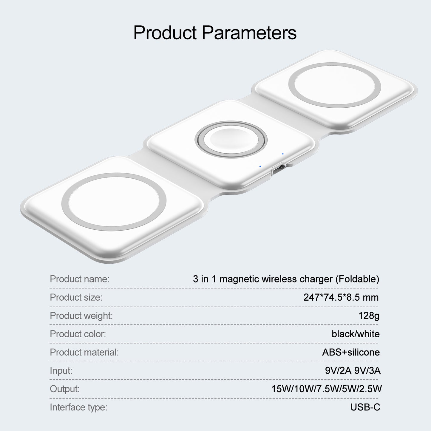 QDOS PowerMag 3-in-1 Wireless Charger