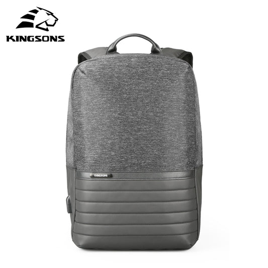 KS3195W 15.6" Water Repellent Laptop Backpack with USB Charging Socket