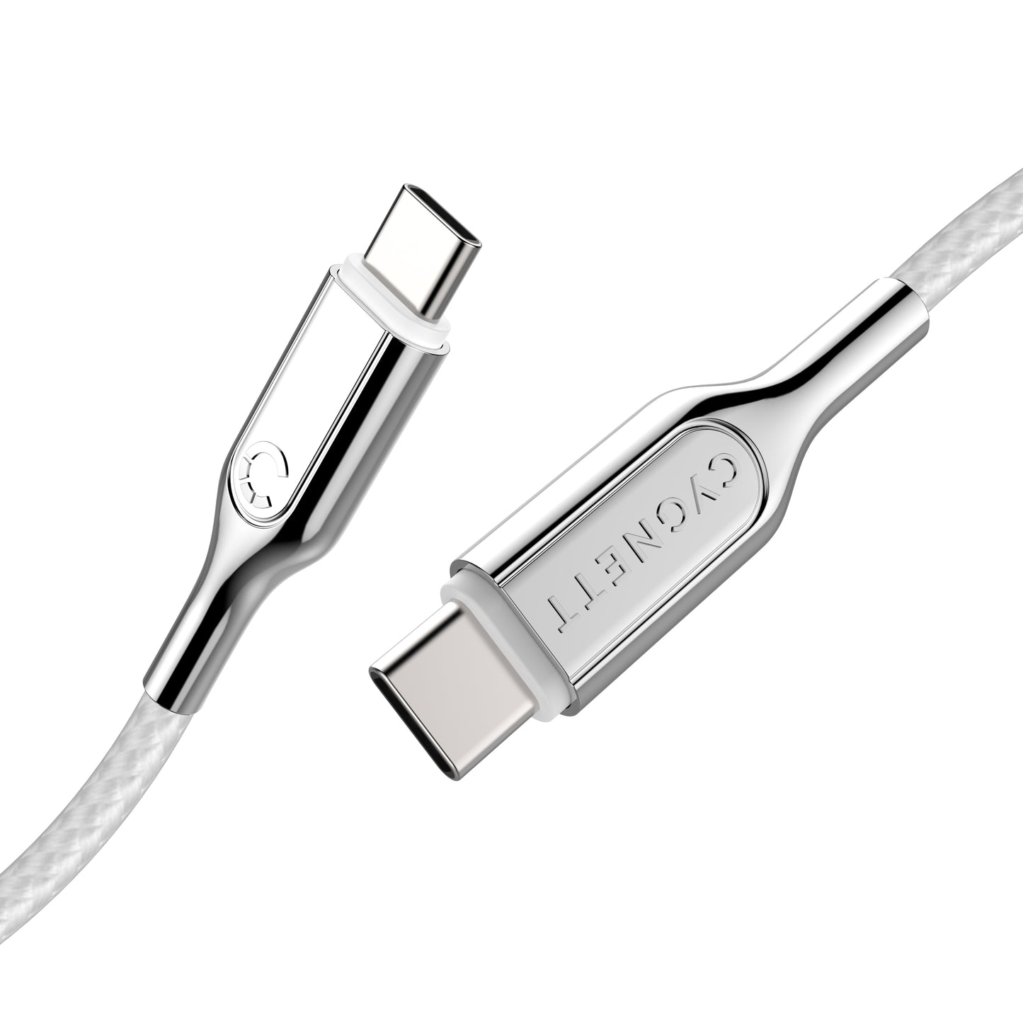 Cygnett Armoured 2.0 USB-C to USB-C (5A/100W) Cable 1M (White)