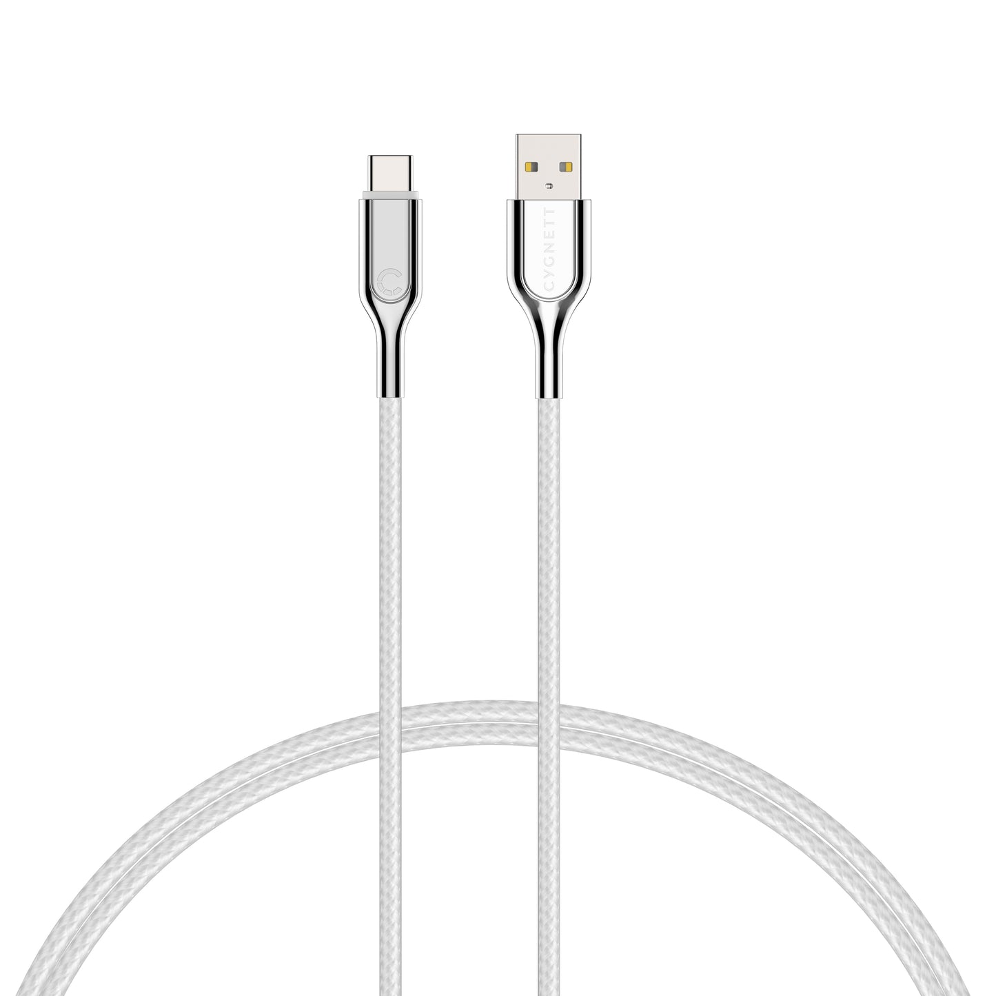 Cygnett Armoured 2.0 USB-C TO USB-A  (3A/60W) Cable 1M (White)