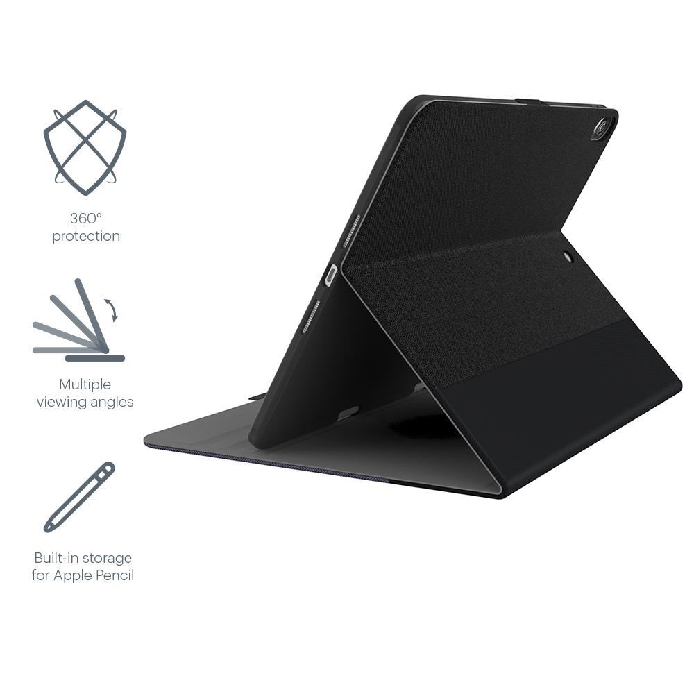 Cygnett Tekview Slimline iPad 10.2" Case with Apple Pencil Holder (Black)