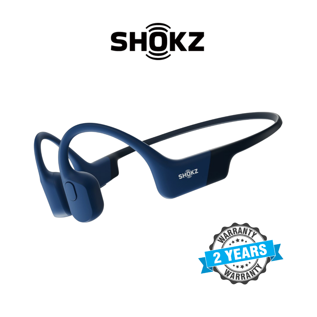 Shokz OpenRun Mini Bone Conduction Open-Ear Bluetooth Headphones (Blue)