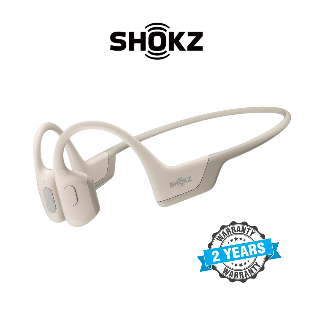Shokz OpenRun Pro Bone Conduction Open-Ear Bluetooth Headphones (Beige)
