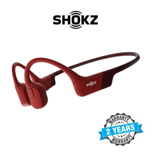 SHOKZ OPENRUN Bone Conduction Open-Ear Headphones (Red)