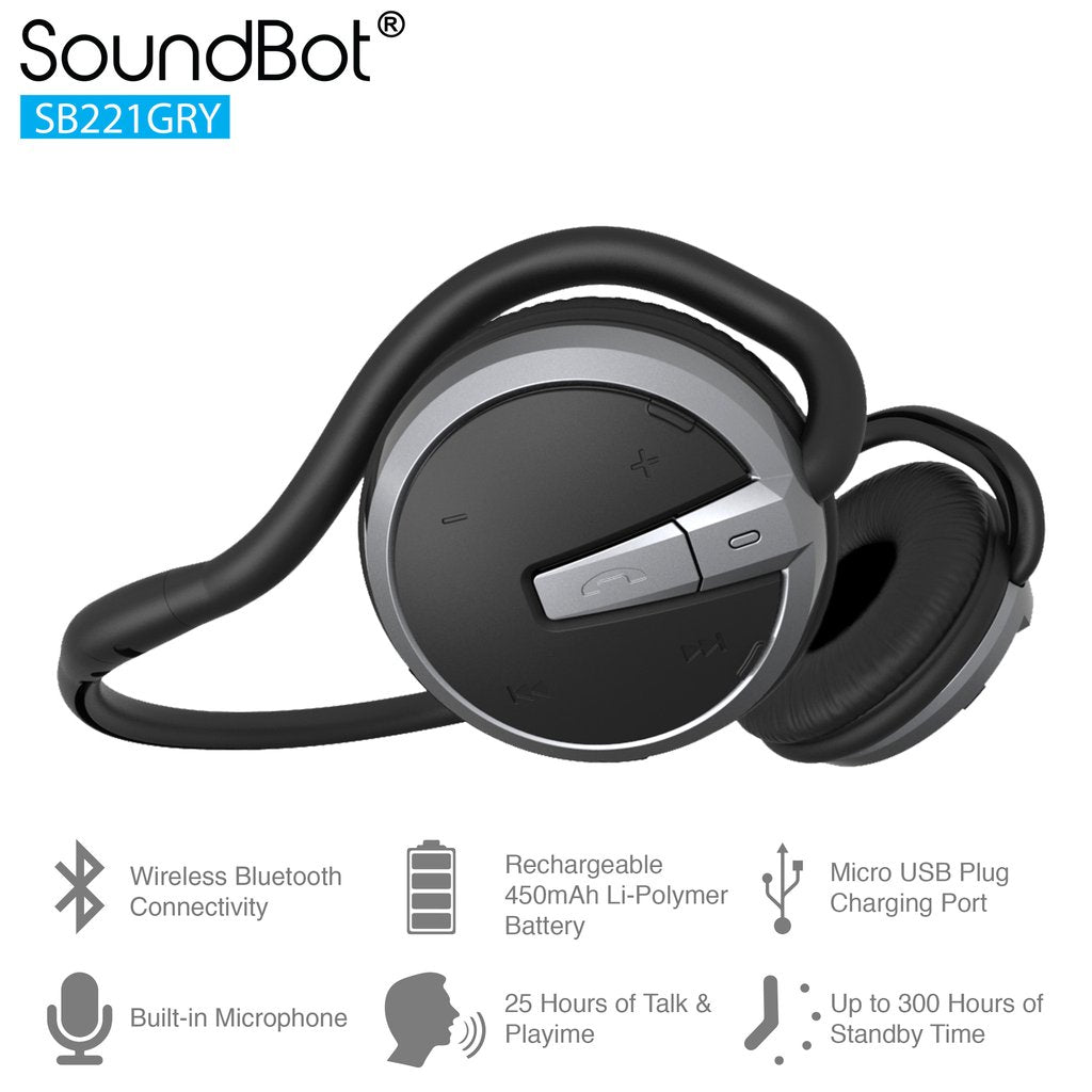 SOUNDBOT SB221 BLUETOOTH HEADPHONE WIRELESS HEADSET