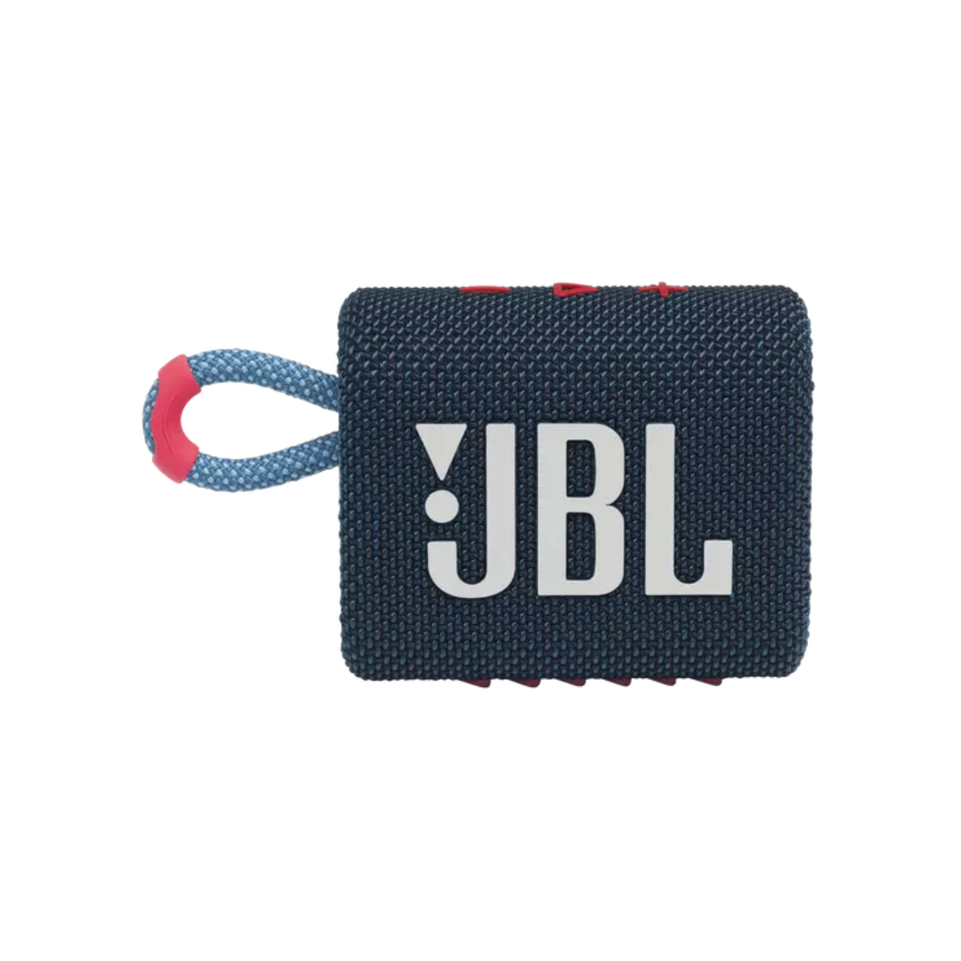 JBL GO 3 Bluetooth Speakers (Blue/Pink)