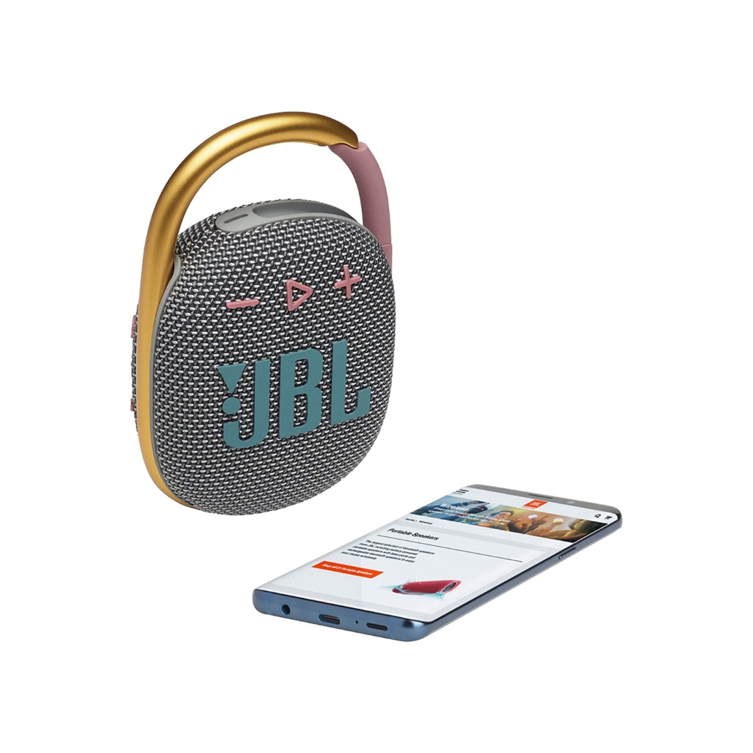JBL Clip 4 Bluetooth Speakers (Grey)