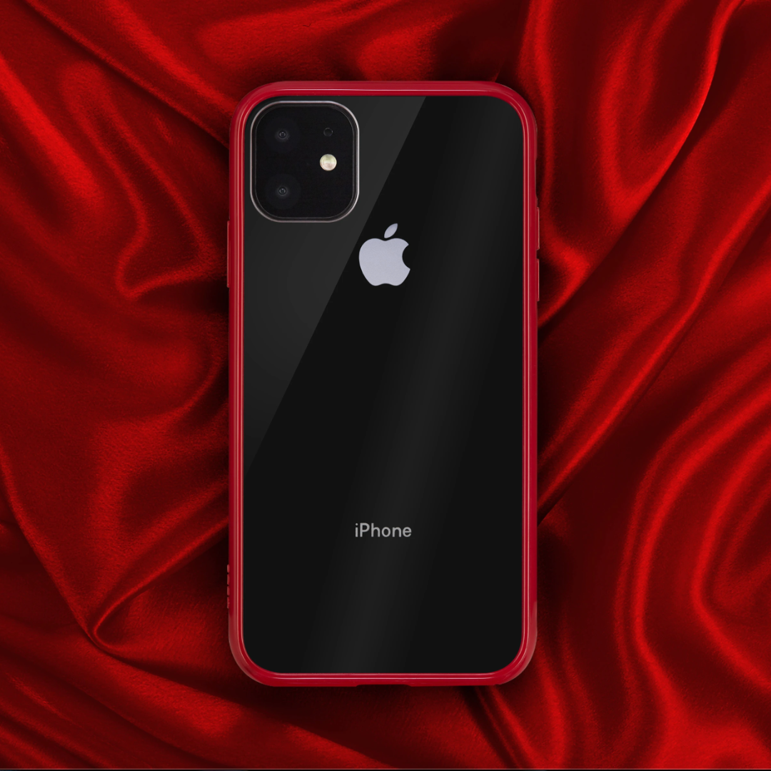 QDOS Hybrid Case for iPhone 11 Series (Red)